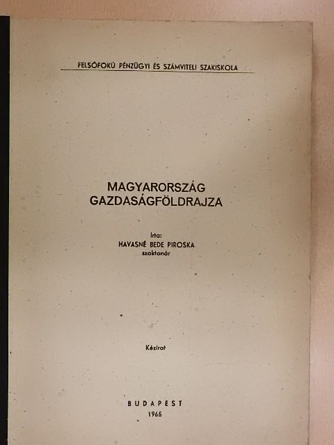 Havasné Bede Piroska - Magyarország gazdaságföldrajza [antikvár]