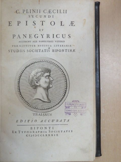 Caius Plinius Secundus - C. Plinii Caecilii secundi epistolae et Panegyricus [antikvár]