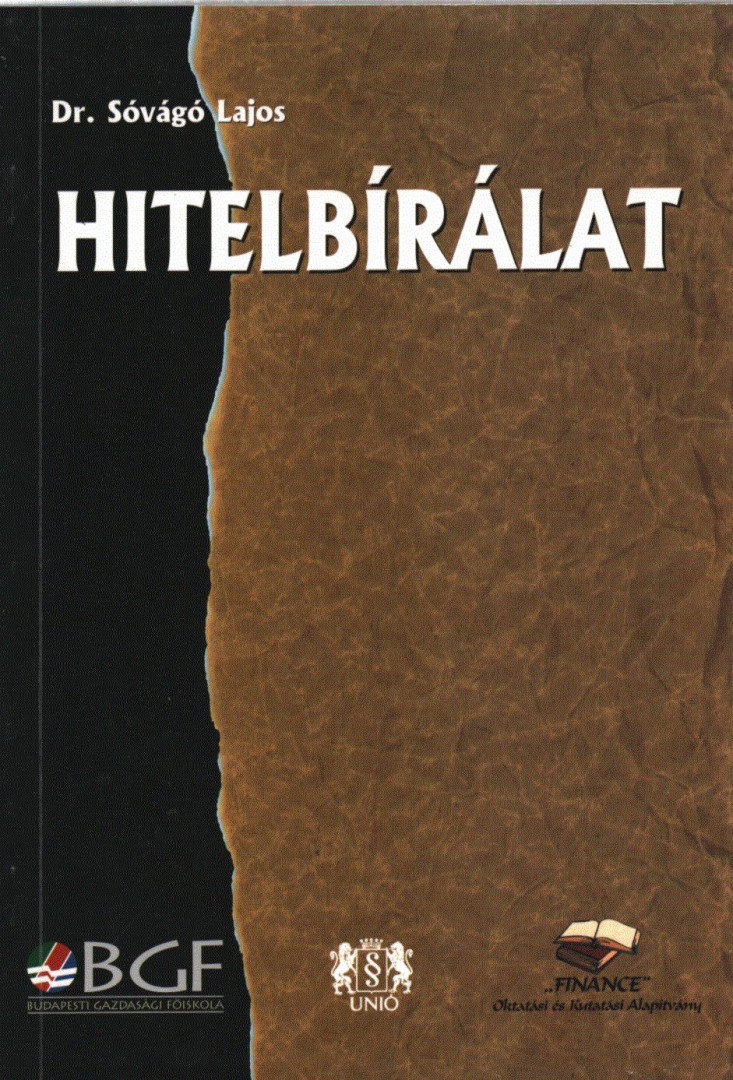 Dr. Sóvágó Lajos - Hitelbírálat [antikvár]