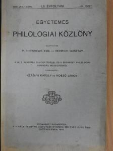 H. A. Korff - Egyetemes Philologiai Közlöny 1928. január-március [antikvár]