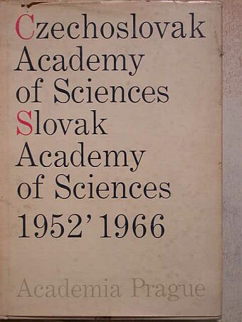 Jaroslav Pluhar - Czechoslovak Academy of Sciences/Slovak Academy of Sciences 1952' 1966 [antikvár]