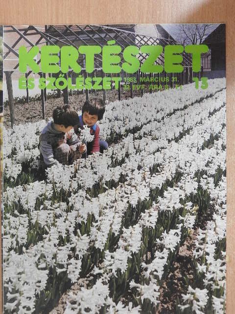 Bazsó Csongor - Kertészet és Szőlészet 1983. március 31. [antikvár]