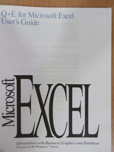 Q+E for Microsoft Excel User's Guide [antikvár]