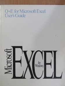 Q+E for Microsoft Excel User's Guide [antikvár]