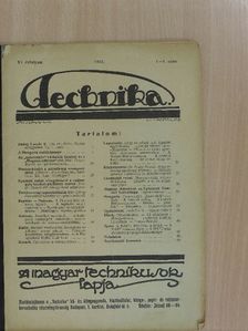 Dr. Heller Farkas - Technika 1925/1-4. [antikvár]