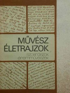 Művész életrajzok [antikvár]