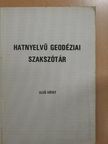 Haszpra Ottó - Hatnyelvű geodéziai szakszótár I. [antikvár]