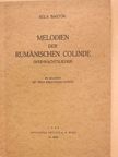 Bartók Béla - Melodien der Rumänischen Colinde [antikvár]
