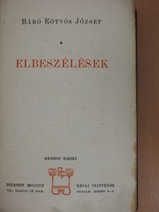 Báró Eötvös József - Elbeszélések [antikvár]