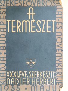 Boroviczény Aladár - A Természet 1935. május [antikvár]