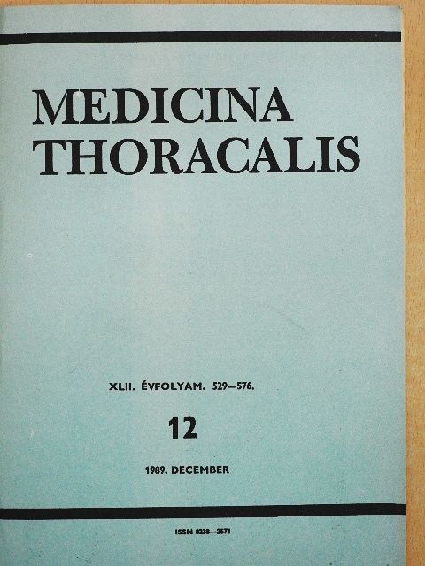 Hutás Imre - Medicina Thoracalis 1989. december [antikvár]