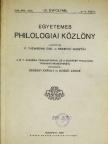 Boda István - Egyetemes Philologiai Közlöny 1928. április-december [antikvár]