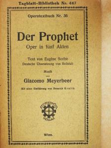 Eugéne Scribe - Der Prophet [antikvár]