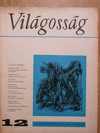 Ágh Attila - Világosság 1968. december [antikvár]