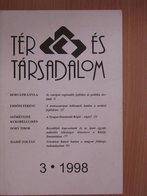 Buday-Sántha Attila - Tér és Társadalom 1998/3. [antikvár]