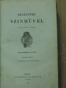 Shakespeare - Shakspere szinművei IX-X. [antikvár]