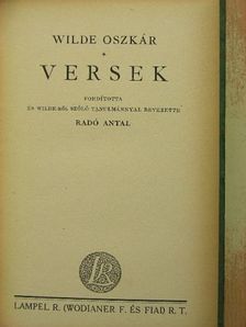 Wilde Oszkár - Versek [antikvár]