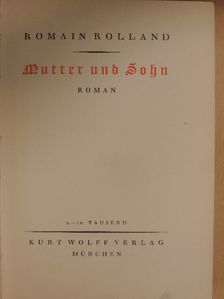 Romain Rolland - Mutter und Sohn [antikvár]