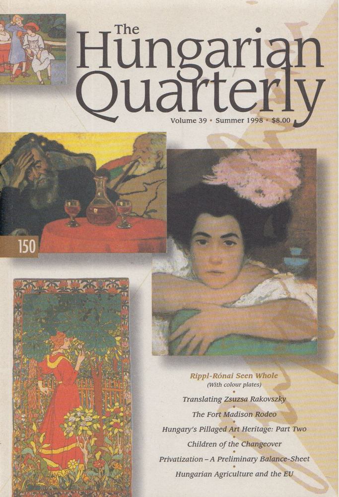 Miklós Vajda (ed.) - The Hungarian Quarterly Volume 39 - Summer 1998 [antikvár]