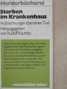Sterben im Krankenhaus [antikvár]