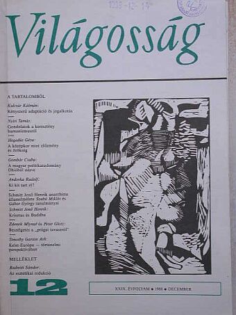 Andorka Rudolf - Világosság 1988. december [antikvár]