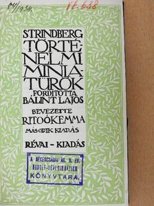 Strindberg - Történelmi miniatürök [antikvár]