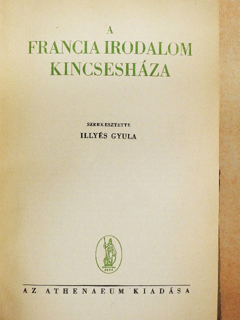 Ábrányi Emil - A francia irodalom kincsesháza [antikvár]