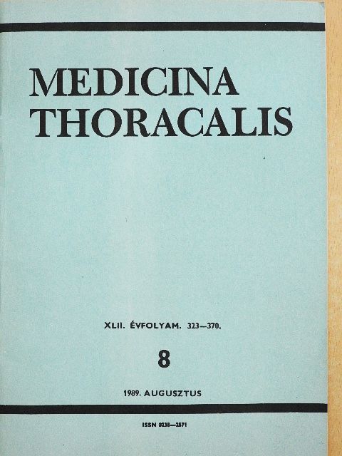 Mándi András - Medicina Thoracalis 1989. augusztus [antikvár]