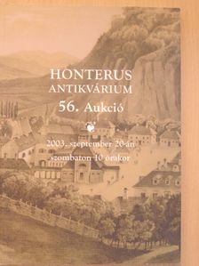 Honterus Antikvárium 56. Aukció [antikvár]