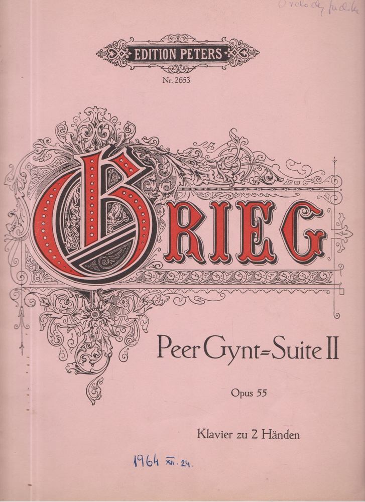 GRIEG, EDVARD - Peer Gynt  = Suite II. Opus 55 [antikvár]
