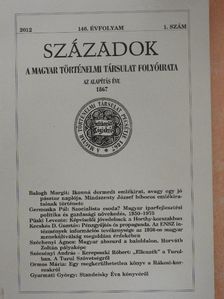 Balogh Margit - Századok 2012/1. [antikvár]