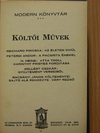 Bacsányi János - Költői művek II. [antikvár]