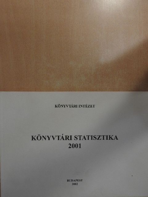 Könyvtári statisztika 2001 [antikvár]