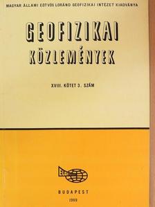 Aczél Etelka - Geofizikai Közlemények 1969/3. [antikvár]