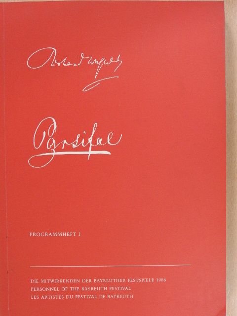 Eckart Kröplin - Bayreuther Festspiele 1988 Programmheft I [antikvár]