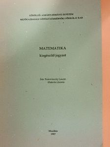 Bukovinszky László - Matematika [antikvár]
