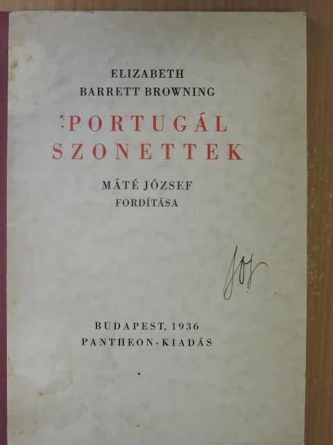 Elizabeth Barrett Browning - Portugál szonettek [antikvár]