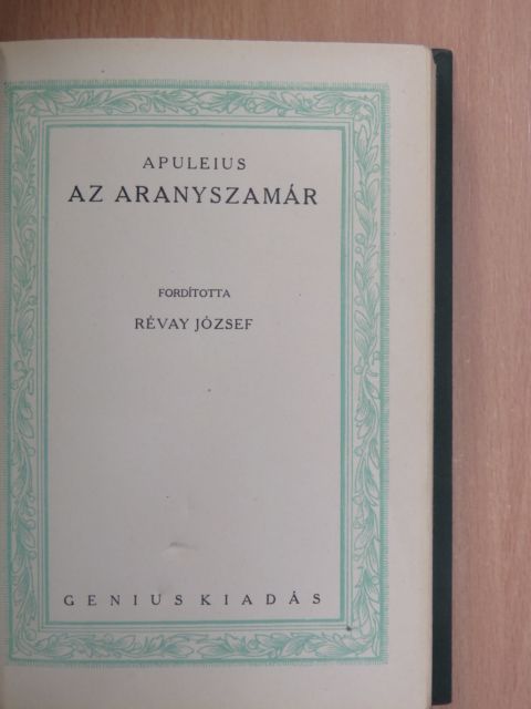 Apuleius - Az aranyszamár [antikvár]