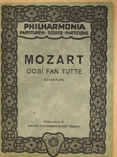 W. A. Mozart - Cosi fan tutte [antikvár]