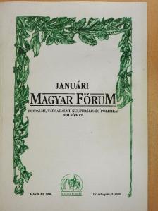 Bérczy Márton - Havi Magyar Fórum 1996. január [antikvár]