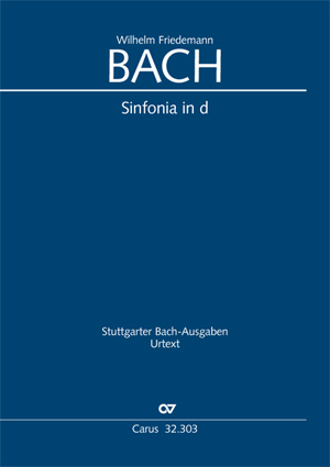 BACH, W.F. - SINFONIA IN d BR-WFB C 7/FK 65 2 FLAUTI, 2 VIOLINI, VIOLA E BASSO CONT. (WOLLNY) URTEXT PARTITUR
