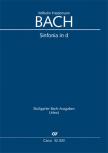BACH, W.F. - SINFONIA IN d BR-WFB C 7/FK 65 2 FLAUTI, 2 VIOLINI, VIOLA E BASSO CONT. (WOLLNY) URTEXT PARTITUR