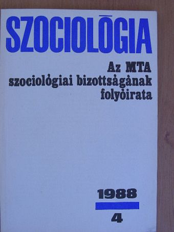 Dr. Balló Róbert - Szociológia 1988/4. [antikvár]