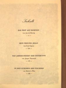 Fred Gipson - Die Pest auf Borneo/Sein Freund Jello/Das Jahrhundert der Detektive/In den Schuhen des Fischers [antikvár]