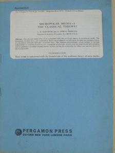A. Cemal Éringen - Micropolar Media I. [antikvár]