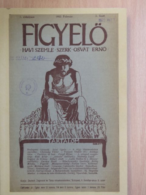 Cholnoky Viktor - Figyelő 1905. Február [antikvár]