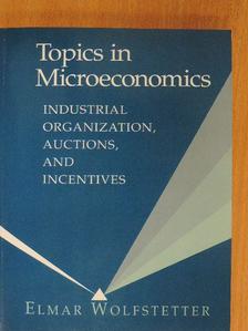 Elmar Wolfstetter - Topics in Microeconomics [antikvár]