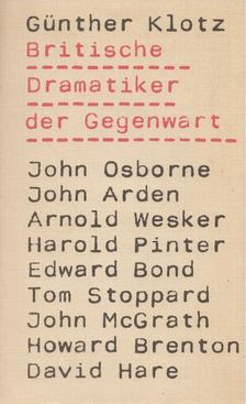 Günther Klotz - Britische Dramatiker der Gegenwart [antikvár]