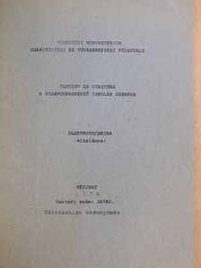 Tanterv és utasítás a szakmunkásképző iskolák számára [antikvár]
