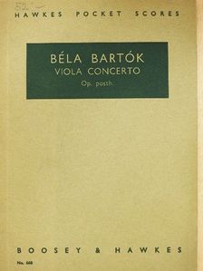 Bartók Béla - Concerto for Viola and Orchestra [antikvár]
